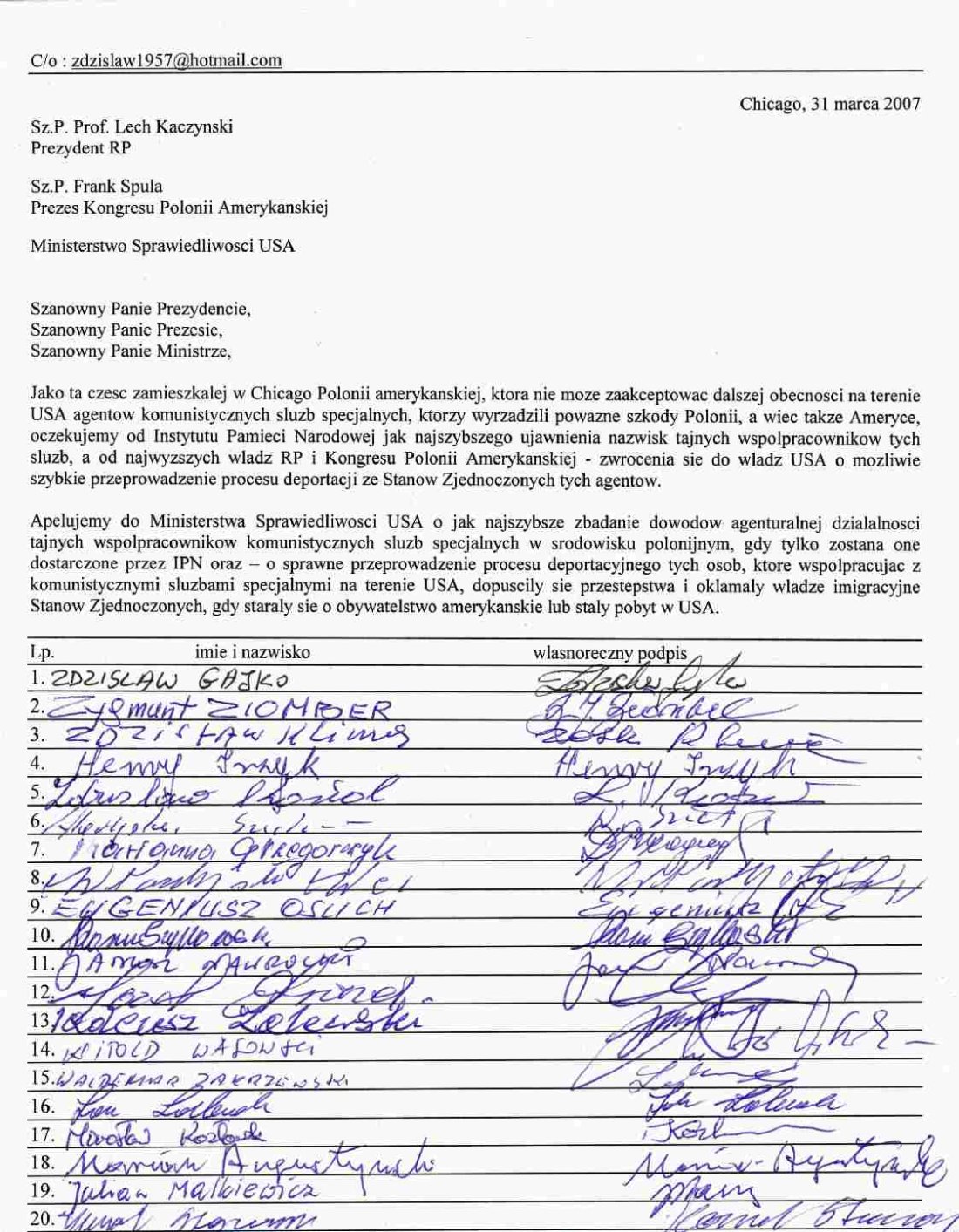 Petycja Do Dyrektora Szkoły O Zmianę Nauczyciela Wzór C/o : zdzislaw1957@hotmail.com